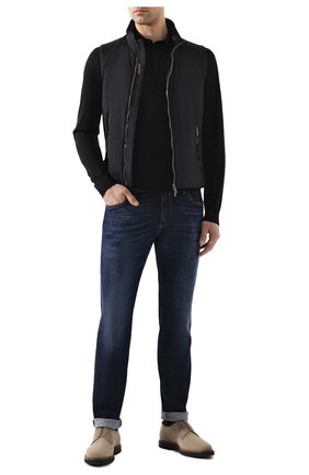 Мужское шерстяное поло ERMENEGILDO ZEGNA черного цвета по цене 62800 руб., арт. USM00/132 | Фото 2 Мужское шерстяное поло ERMENEGILDO ZEGNA черного цвета, арт. USM00/132 | Фото 2