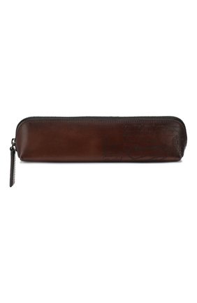 Кожаный пенал BERLUTI коричневого цвета по цене 51350 руб., арт. N173389 | Фото 1 Кожаный пенал BERLUTI коричневого цвета, арт. N173389 | Фото 1