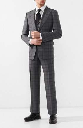 Мужской шерстяной костюм TOM FORD темно-серого цвета по цене 337000 руб., арт. 522R32/31AL41 | Фото 1 Мужской шерстяной костюм TOM FORD темно-серого цвета, арт. 522R32/31AL41 | Фото 1