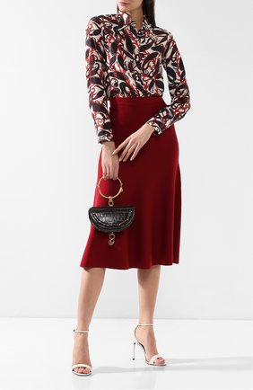 Женская сумка nile minaudière CHLOÉ темно-серая цвета, арт. CHC19SS302A87 купить в ЦУМ | Фото №2 Сумка Nile Minaudière Chloé темно-серая цвета | Фото №2
