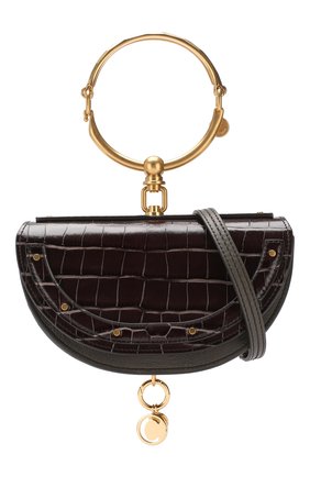 Женская сумка nile minaudière CHLOÉ темно-серая цвета, арт. CHC19SS302A87 купить в ЦУМ | Фото №6 Сумка Nile Minaudière Chloé темно-серая цвета | Фото №6