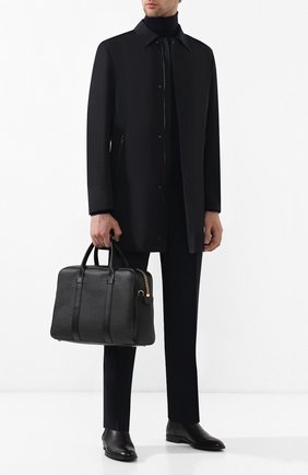 Мужская кожаная сумка для ноутбука TOM FORD черного цвета по цене 217500 руб., арт. H0364T-CP5 | Фото 2 Мужская кожаная сумка для ноутбука TOM FORD черного цвета, арт. H0364T-CP5 | Фото 2