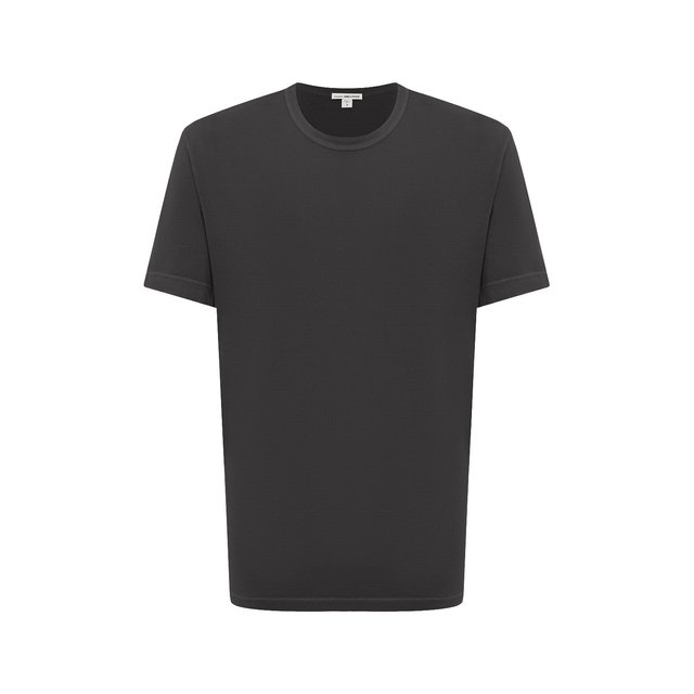 Хлопковая футболка James Perse серого цвета