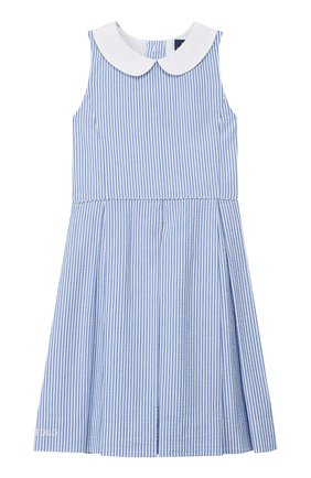 Детское хлопковое платье POLO RALPH LAUREN голубого цвета по цене 14700 руб., арт. 311735953 | Фото 1 Детское хлопковое платье POLO RALPH LAUREN голубого цвета, арт. 311735953 | Фото 1 (Материал внешний: Хлопок; Рукава: Без рукавов, Короткие; Статус проверки: Проверено, Проверена категория; Случай: Повседневный; Девочки Кросс-КТ: Платье-одежда; Ростовка одежда: 18 мес | 86 см, 3 года | 98 см, 4 года | 104 см)