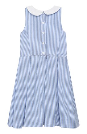 Детское хлопковое платье POLO RALPH LAUREN голубого цвета по цене 14700 руб., арт. 311735953 | Фото 2 Детское хлопковое платье POLO RALPH LAUREN голубого цвета, арт. 311735953 | Фото 2 (Материал внешний: Хлопок; Рукава: Без рукавов, Короткие; Статус проверки: Проверено, Проверена категория; Случай: Повседневный; Девочки Кросс-КТ: Платье-одежда; Ростовка одежда: 18 мес | 86 см, 3 года | 98 см, 4 года | 104 см)