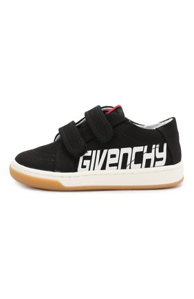 Детского текстильные кеды с застежками велькро GIVENCHY черного цвета по цене 19450 руб., арт. H09005/22-25 | Фото 2 Детского текстильные кеды с застежками велькро GIVENCHY черного цвета, арт. H09005/22-25 | Фото 2