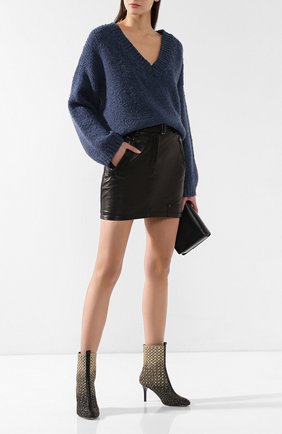 Женские текстильные ботильоны BOTTEGA VENETA золотого цвета по цене 79350 руб., арт. 548208/VBNE3 | Фото 2 Женские текстильные ботильоны BOTTEGA VENETA золотого цвета, арт. 548208/VBNE3 | Фото 2