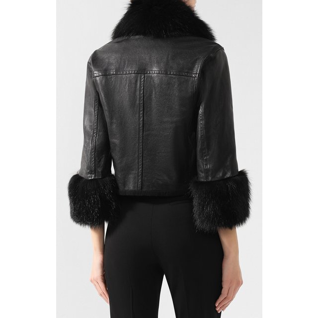 фото Кожаная куртка dolce & gabbana