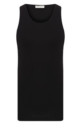 Женская хлопковая майка SAINT LAURENT черного цвета по цене 17050 руб., арт. 564451/YB2MH | Фото 1 Женская хлопковая майка SAINT LAURENT черного цвета, арт. 564451/YB2MH | Фото 1