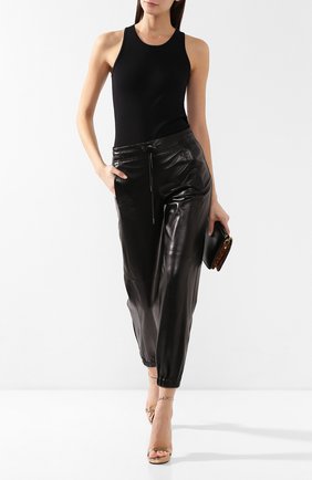 Женская хлопковая майка SAINT LAURENT черного цвета по цене 17050 руб., арт. 564451/YB2MH | Фото 2 Женская хлопковая майка SAINT LAURENT черного цвета, арт. 564451/YB2MH | Фото 2