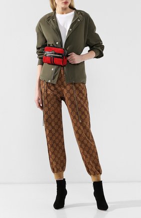 Женская красная поясная сумка ophidia Gucci, арт. 517076/0KCDB купить в ЦУМ | Фото №2 Поясная сумка Ophidia Gucci красная | Фото №2