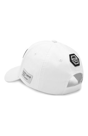 Хлопковая бейсболка Philipp Plein белого цвета, арт. S19A BAC0076 PTE003N в ЦУМ | Фото №2 Хлопковая бейсболка Philipp Plein белого цвета | Фото №2