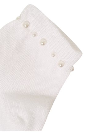 Детские хлопковые носки LA PERLA белого цвета, арт. 42045/3-6 | Фото 2 (Материал: Хлопок, Текстиль; Статус проверки: Проверена категория; Региональные ограничения белый список (Axapta Mercury): RU; Кросс-КТ: Носки)