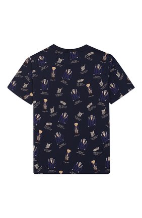 Детская хлопковая футболка POLO RALPH LAUREN темно-синего цвета по цене 3295 руб., арт. 323739069 | Фото 2 Детская хлопковая футболка POLO RALPH LAUREN темно-синего цвета, арт. 323739069 | Фото 2