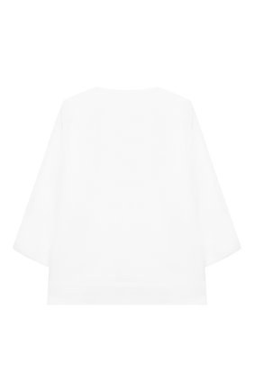 Детское хлопковая блузка IL GUFO белого цвета, арт. P19VL314C0003/2A-4A | Фото 2 (Материал внешний: Хлопок; Рукава: Длинные; Статус проверки: Проверена категория)