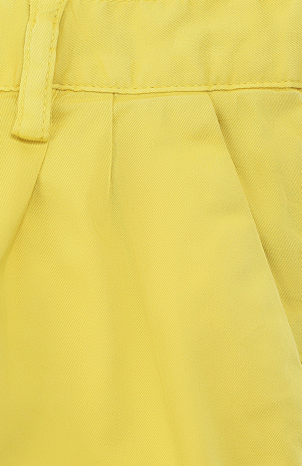 Детские хлопковые шорты IL GUFO желтого цвета, арт. P19PS008C6002/5A-8A | Фото 3 (Случай: Повседневный; Материал внешний: Хлопок; Девочки Кросс-КТ: Шорты-одежда; Статус проверки: Проверена категория)
