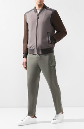 Мужской кожаный бомбер ZEGNA COUTURE серого цвета по цене 463000 руб., арт. CSCBC/5S204 | Фото 2 Мужской кожаный бомбер ZEGNA COUTURE серого цвета, арт. CSCBC/5S204 | Фото 2