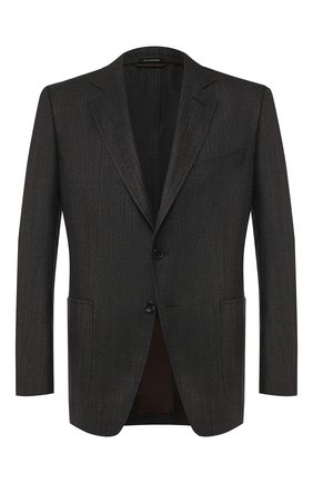 Мужской пиджак из смеси шерсти и льна TOM FORD коричневого цвета по цене 299500 руб., арт. 576R02/1DYJ40 | Фото 1 Мужской пиджак из смеси шерсти и льна TOM FORD коричневого цвета, арт. 576R02/1DYJ40 | Фото 1 (Рукава: Длинные; Длина (для топов): Стандартные; Материал внешний: Шерсть; 1-2-бортные: Однобортные; Пиджаки М: Прямой; Случай: Формальный; Стили: Классический; Статус проверки: Проверена категория)
