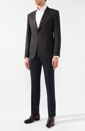Мужской пиджак из смеси шерсти и льна TOM FORD коричневого цвета по цене 299500 руб., арт. 576R02/1DYJ40 | Фото 2 Мужской пиджак из смеси шерсти и льна TOM FORD коричневого цвета, арт. 576R02/1DYJ40 | Фото 2 (Рукава: Длинные; Длина (для топов): Стандартные; Материал внешний: Шерсть; 1-2-бортные: Однобортные; Пиджаки М: Прямой; Случай: Формальный; Стили: Классический; Статус проверки: Проверена категория)
