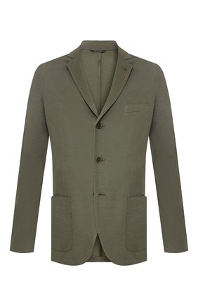 Мужской пиджак из хлопка и шелка LORO PIANA хаки цвета по цене 194000 руб., арт. FAE8388 | Фото 1 Мужской пиджак из хлопка и шелка LORO PIANA хаки цвета, арт. FAE8388 | Фото 1 (Длина (для топов): Стандартные; Big photo: Big photo; Материал внешний: Хлопок, Шелк; Пиджаки М: Приталенный; Случай: Повседневный; 1-2-бортные: Однобортные; Стили: Кэжуэл; Рукава: Длинные; Статус проверки: Проверена категория)