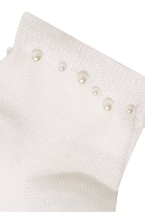 Детские хлопковые носки LA PERLA белого цвета, арт. 42045/1-2 | Фото 2 (Материал: Хлопок, Текстиль; Статус проверки: Проверена категория; Региональные ограничения белый список (Axapta Mercury): RU; Кросс-КТ: Носки)