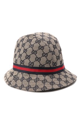 Детская шляпа GUCCI синего цвета по цене 17500 руб., арт. 411790/4HD09 | Фото 2 Детская шляпа GUCCI синего цвета, арт. 411790/4HD09 | Фото 2