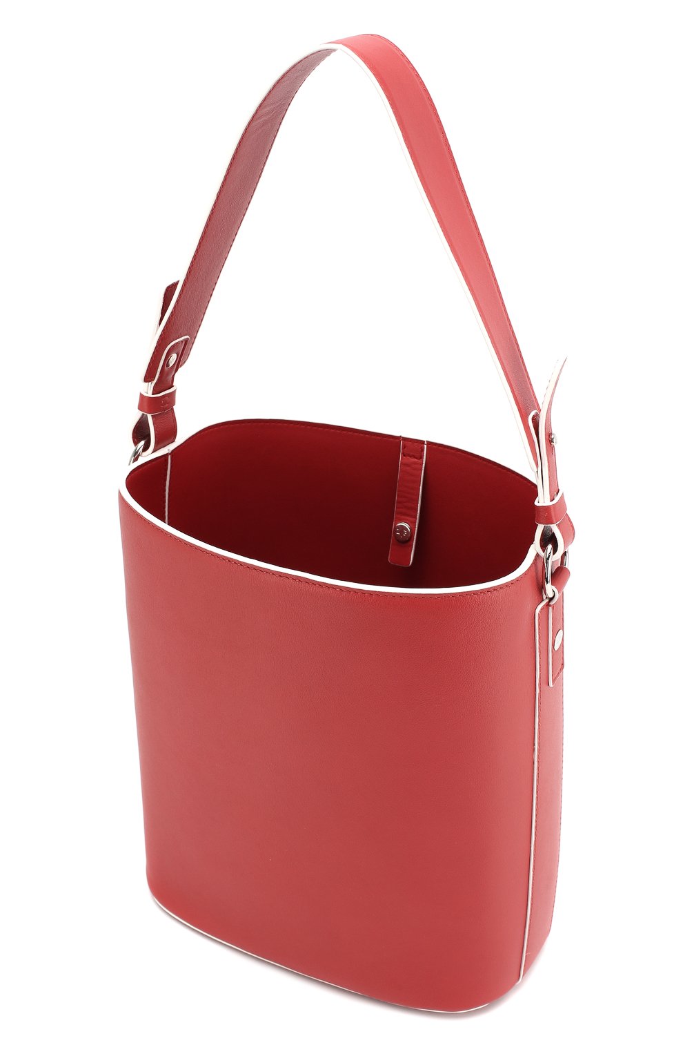 Женская сумка artemis bucket LORO PIANA красная цвета, арт. FAI5109 купить в ЦУМ | Фото №4 Сумка Artemis Bucket Loro Piana красная цвета | Фото №4