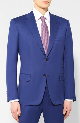 Мужской шерстяной костюм BRIONI синего цвета по цене 362500 руб., арт. RAI30U/P4AHX/PARLAMENT0 | Фото 2 Мужской шерстяной костюм BRIONI синего цвета, арт. RAI30U/P4AHX/PARLAMENT0 | Фото 2 (Big photo: Big photo; Рукава: Длинные; Материал внешний: Шерсть; Костюмы М: Однобортный; Стили: Классический)