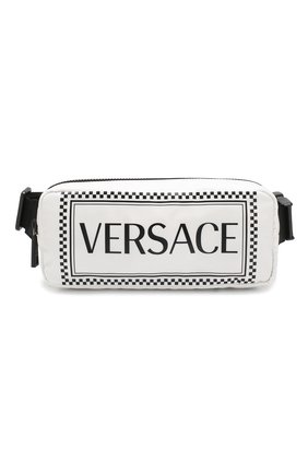 Женская черно-белая поясная сумка 90s versace vintage Versace, арт. DV3G688/DNYVER купить в ЦУМ | Фото №5 Поясная сумка 90s Versace Vintage Versace черно-белая | Фото №5