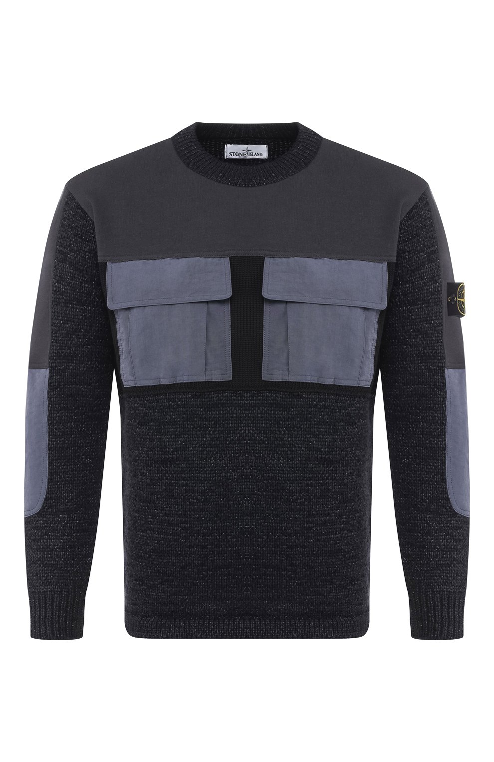 Мужской черный джемпер STONE ISLAND купить в интернет-магазине ЦУМ, арт ...