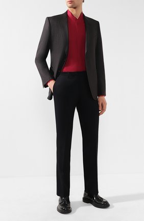 Мужская льняная рубашка GIORGIO ARMANI красного цвета по цене 34950 руб., арт. 9SGCCZ12/TZ256 | Фото 2 Мужская льняная рубашка GIORGIO ARMANI красного цвета, арт. 9SGCCZ12/TZ256 | Фото 2