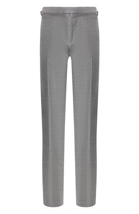 Мужской шерстяные брюки TOM FORD светло-серого цвета по цене 56300 руб., арт. 522R03/610043 | Фото 1 Мужской шерстяные брюки TOM FORD светло-серого цвета, арт. 522R03/610043 | Фото 1