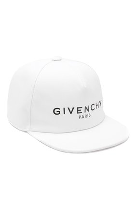 Детская хлопковая бейсболка GIVENCHY белого цвета по цене 14850 руб., арт. H21021 | Фото 1 Детская хлопковая бейсболка GIVENCHY белого цвета, арт. H21021 | Фото 1