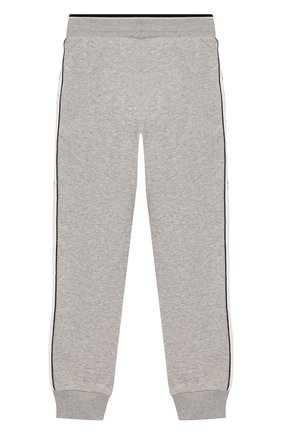 Детские хлопковые джоггеры GIVENCHY серого цвета по цене 13650 руб., арт. H24035/6A-12A | Фото 2 Детские хлопковые джоггеры GIVENCHY серого цвета, арт. H24035/6A-12A | Фото 2