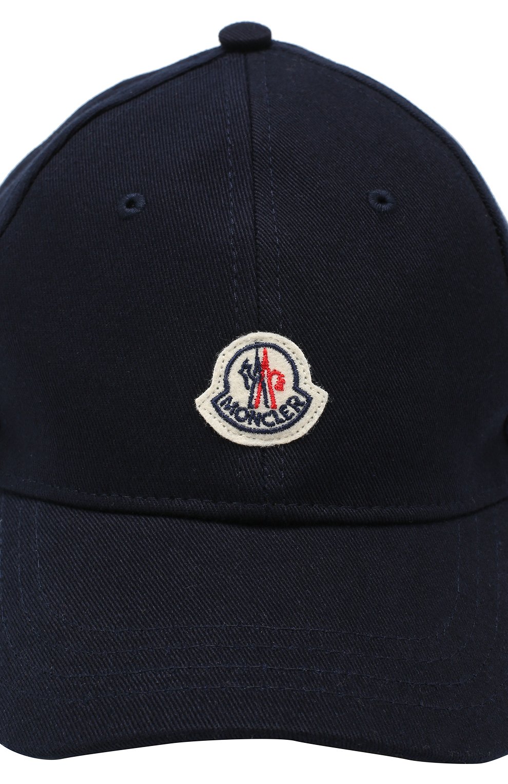 Хлопковая бейсболка Moncler Enfant синего цвета, арт. E1-954-00121-05-04863 в ЦУМ | Фото №3 Хлопковая бейсболка Moncler Enfant синего цвета | Фото №3