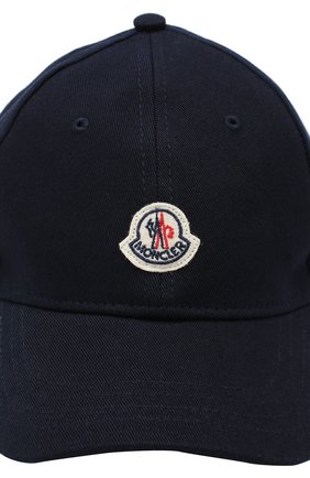Хлопковая бейсболка Moncler Enfant синего цвета, арт. E1-954-00121-05-04863 в ЦУМ | Фото №3 Хлопковая бейсболка Moncler Enfant синего цвета | Фото №3