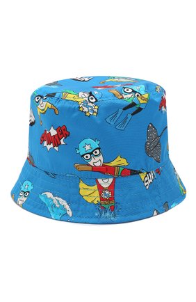 Хлопковая панама Dolce & Gabbana голубого цвета, арт. LN4H42/HS5C5 в ЦУМ | Фото №2 Хлопковая панама Dolce & Gabbana голубого цвета | Фото №2