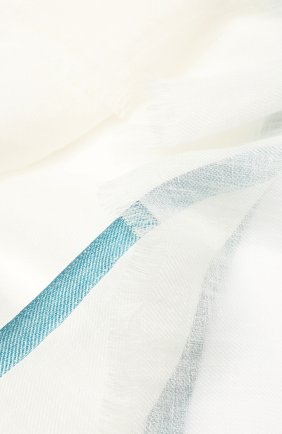 Женская шаль neilos из смеси льна и шерсти с шелком LORO PIANA белого цвета по цене 43800 руб., арт. FAI1507 | Фото 2 Женская шаль neilos из смеси льна и шерсти с шелком LORO PIANA белого цвета, арт. FAI1507 | Фото 2
