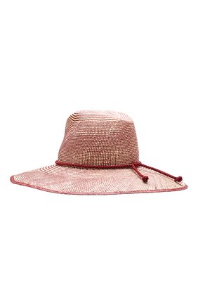 Женская соломенная шляпа lulu LORO PIANA бордового цвета по цене 63250 руб., арт. FAI5691 | Фото 2 Женская соломенная шляпа lulu LORO PIANA бордового цвета, арт. FAI5691 | Фото 2