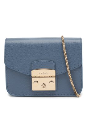 Женская сумка metropolis FURLA синяя цвета, арт. BGZ7 купить в ЦУМ | Фото №5 Сумка Metropolis Furla синяя цвета | Фото №5