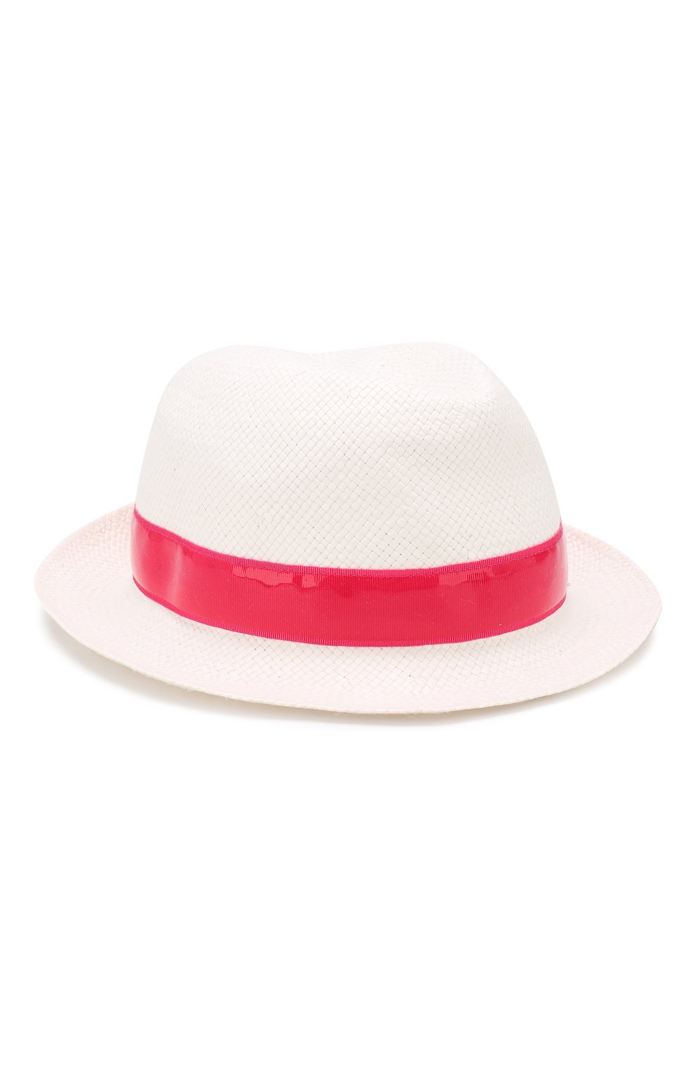Детская соломенная шляпа SIMONETTA белого цвета, арт. 1K0276/KX310 | Фото 2 (Материал: Растительное волокно; Статус проверки: Требуются правки, Проверена категория)