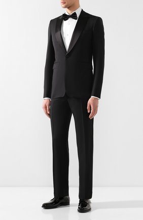 Мужской шерстяные брюки TOM FORD черного цвета по цене 85250 руб., арт. 522R97/610048 | Фото 2 Мужской шерстяные брюки TOM FORD черного цвета, арт. 522R97/610048 | Фото 2