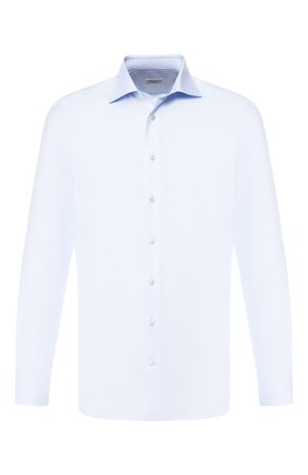 Мужская хлопковая сорочка ZILLI голубого цвета по цене 57600 руб., арт. MFR-MERCU-01044/RZ01 | Фото 1 Мужская хлопковая сорочка ZILLI голубого цвета, арт. MFR-MERCU-01044/RZ01 | Фото 1