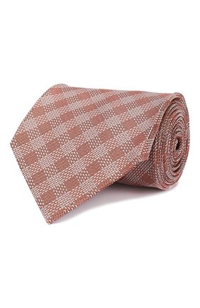 Мужской шелковый галстук TOM FORD розового цвета, арт. 5TF48/XTF | Фото 1 (Материал: Шелк, Текстиль; Статус проверки: Проверено; Принт: С принтом)