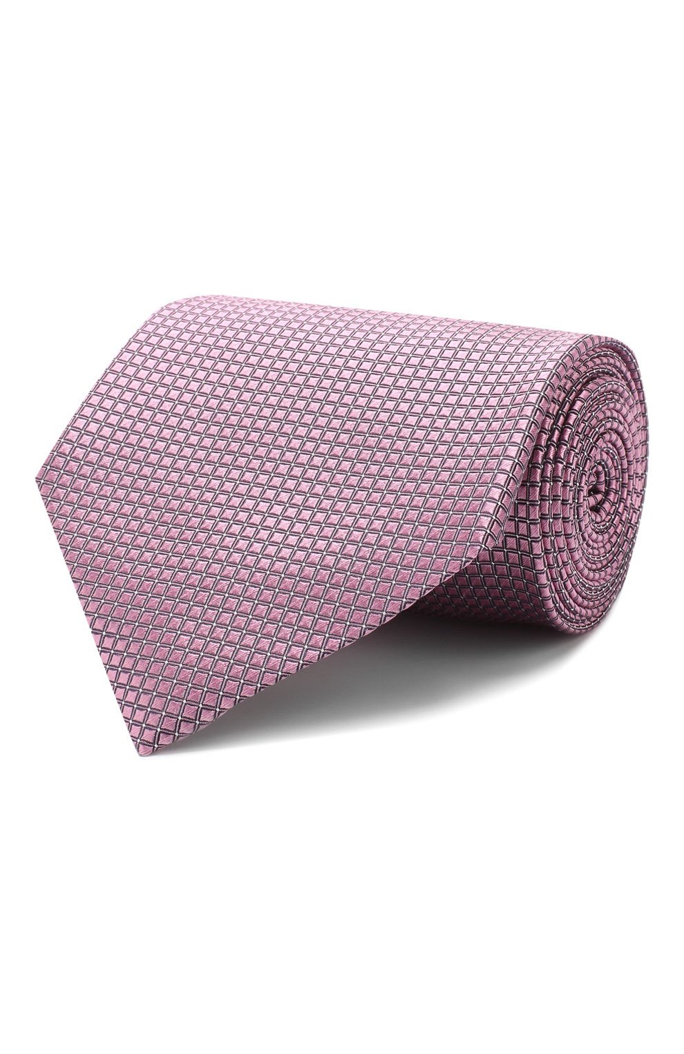 Мужской шелковый галстук ERMENEGILDO ZEGNA розового цвета, арт. Z5D04/1XW | Фото 1 (Принт: С принтом; Материал: Текстиль, Шелк; Статус проверки: Проверено)