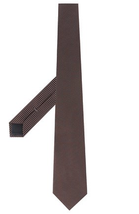 Мужской шелковый галстук ERMENEGILDO ZEGNA коричневого цвета по цене 12950 руб., арт. Z5E25/1XW | Фото 2 Мужской шелковый галстук ERMENEGILDO ZEGNA коричневого цвета, арт. Z5E25/1XW | Фото 2