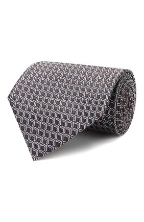 Мужской шелковый галстук ERMENEGILDO ZEGNA коричневого цвета по цене 12950 руб., арт. Z5E25/1XW | Фото 1 Мужской шелковый галстук ERMENEGILDO ZEGNA коричневого цвета, арт. Z5E25/1XW | Фото 1