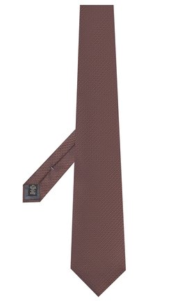 Мужской шелковый галстук ERMENEGILDO ZEGNA коричневого цвета по цене 12950 руб., арт. Z5E25/1XW | Фото 2 Мужской шелковый галстук ERMENEGILDO ZEGNA коричневого цвета, арт. Z5E25/1XW | Фото 2