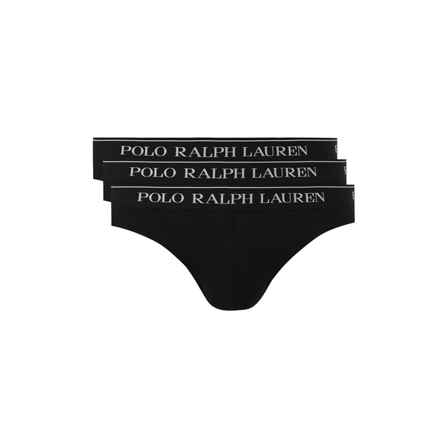 Комплект из трех хлопковых брифов Polo Ralph Lauren 10719725