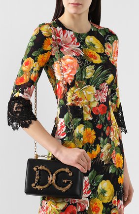Женская сумка dg girls DOLCE & GABBANA черного цвета по цене 135000 руб., арт. BB6498/AZ801 | Фото 5 Женская сумка dg girls DOLCE & GABBANA черного цвета, арт. BB6498/AZ801 | Фото 5 (Женское Кросс-КТ: Вечерняя сумка; Сумки-технические: Сумки через плечо; Материал: Натуральная кожа; Ремень/цепочка: На ремешке; Размер: small; Статус проверки: Проверена категория)